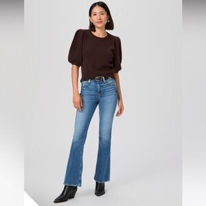 High Rise Laurel Canyon Bootcut
Size 27 
Inseam 28”
Leg opening 19 1/2